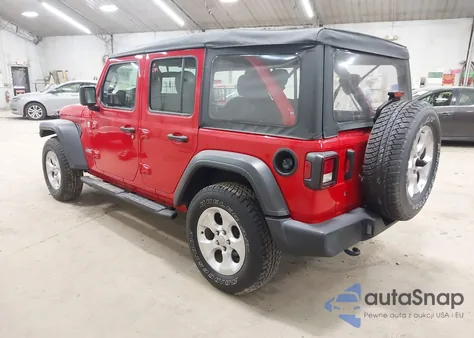 2020 Jeep Wrangler Unlimited Sport 4X4 z USA, uszkodzony, nr VIN 1C4HJXDGXLW331315